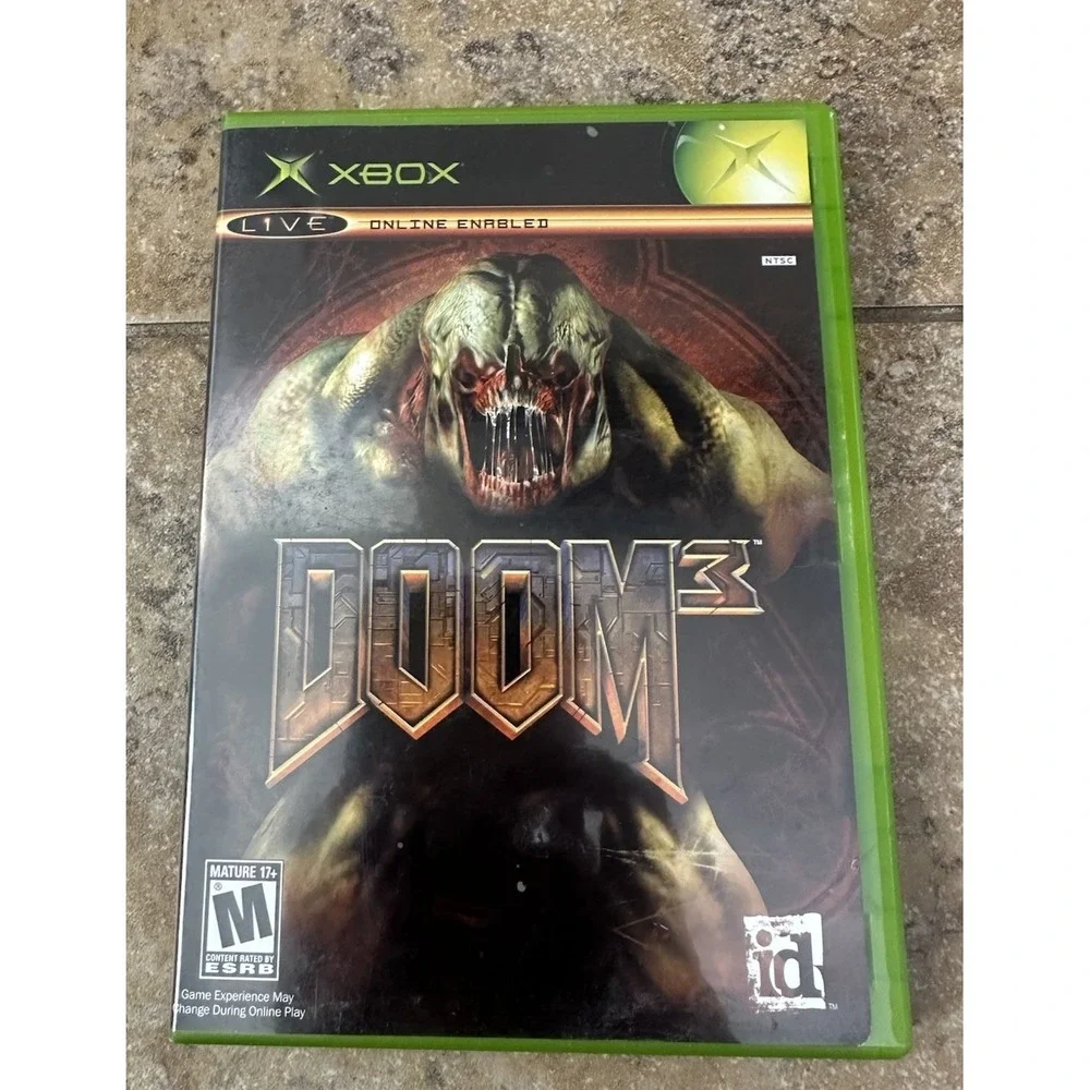 DOOM 3 ORIGINAL Microsoft Xbox Complete W/ Manual